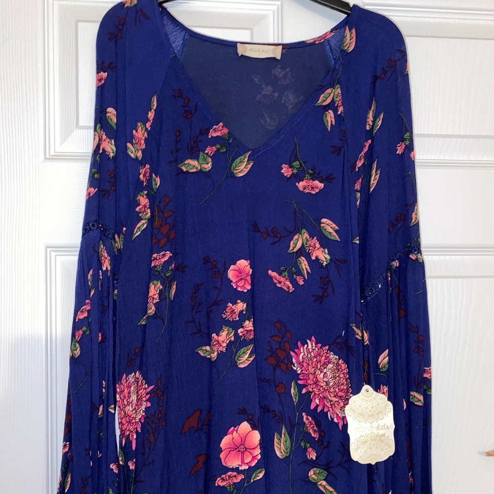NEW WITH TAGS Altar’d state size small blue dress